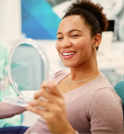 Comfortable dental office waiting area